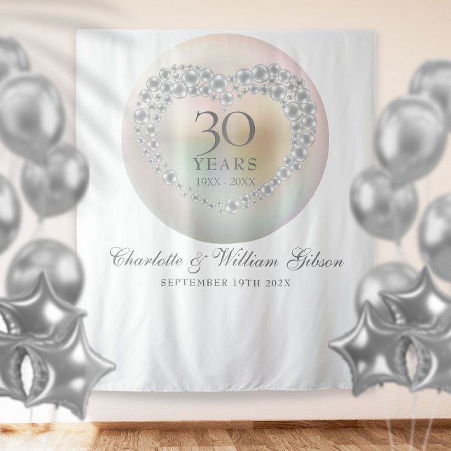Tenture Fond de photomaton perlé pour le 30e anniversaire (Créateur téléchargé)