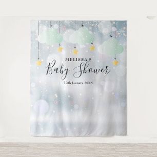 Tenture Fond de photomaton pour Baby Shower d'hiver