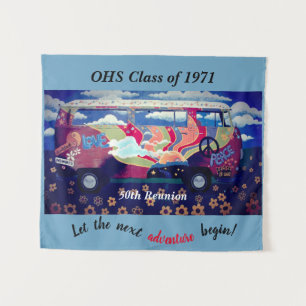 Tenture Fond de photomaton pour réunion de classe thème hi