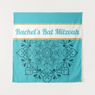 Tenture Fond de répétition de Bar Mitzvah Ajoutez votre lo