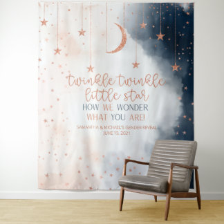 Tenture Fond de révélation de genre, Bannière Twinkle Litt