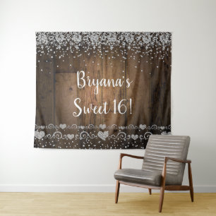 Tenture Fond de scène de fête paillettes diamants Glam boi