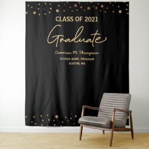 Tenture Fond de scène de remise des diplômes de la promoti