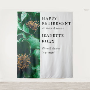 Tenture Fond de scène élégant floral vert pour fête de ret