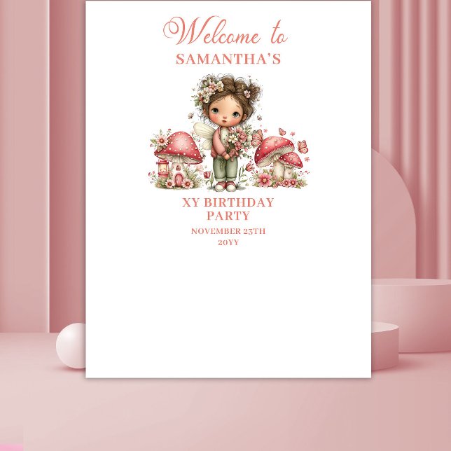 Tenture Fond de scène floral "Dreamy Fairy Blush" pour ann (Dreamy Fairy Blush Floral Birthday Backdrop)