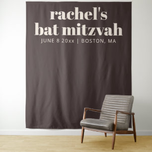 Tenture Fond de scène photo personnalisé pour Bat Mitzvah 