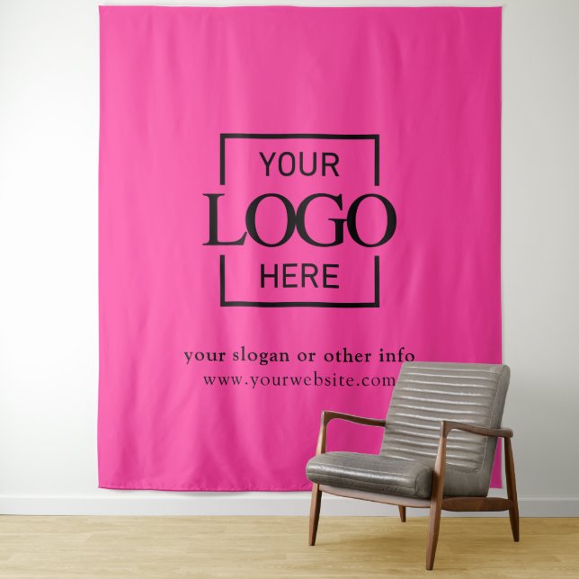 Tenture Fond de scène pour événement d'entreprise Logo per (En situation)