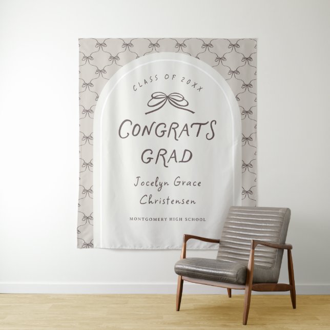 Tenture Fond de scène pour fête de diplômé félicitations d (En situation)