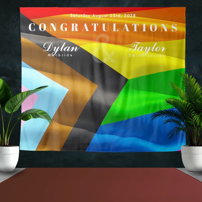 Tenture Fond de scène pour mariage gay félicitations Drape (Créateur téléchargé)