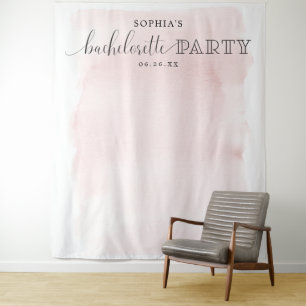 Tenture Fond de stand de fête de Bachelorette Blush Photob