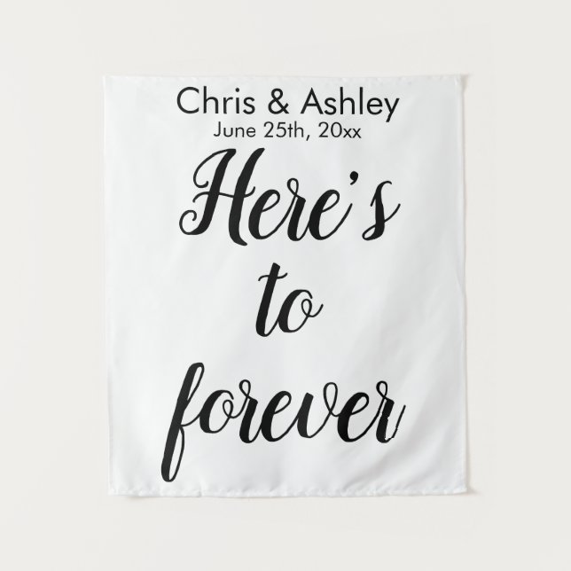 Tenture Fond de stand de photo de mariage élégant (Devant)