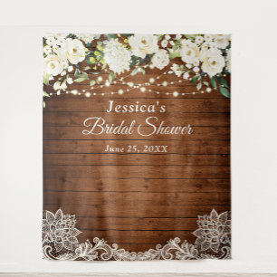 Tenture Fond de stand photo de mariage avec verdure et ros
