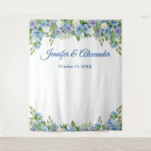 Tenture Fond de stand photo de mariage floral Hydrangea Bl