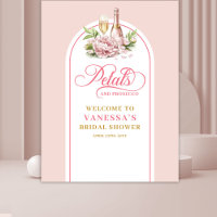 Fond de toile de douche de mariage élégant rose et