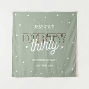 Tenture Fond de toile de fond de 30e anniversaire sale ver