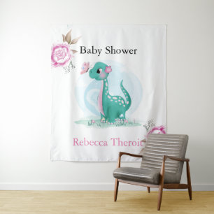 Tenture Fond de toile de fond de Baby Shower avec un joli 