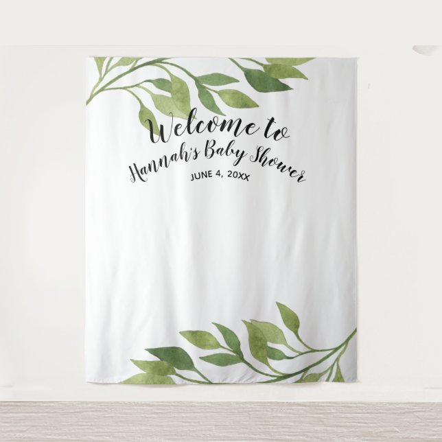 Tenture Fond de toile de fond pour baby shower, accessoire (Devant)