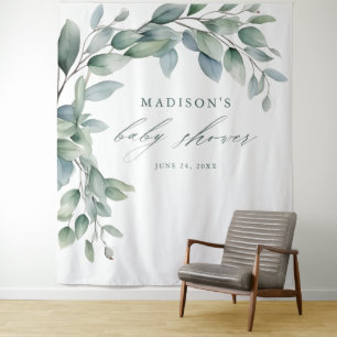 Tenture Fond de toile de fond pour Baby Shower avec écritu
