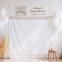 Fond de toile de fond pour Baby Shower Bun in the