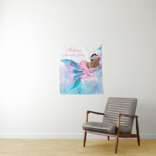Tenture Fond de toile de fond pour Baby Shower de petite f