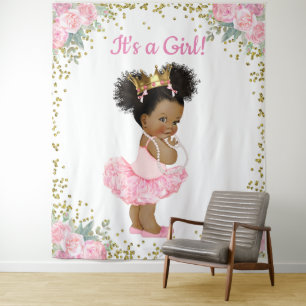 Tenture Fond de toile de fond pour Baby Shower de Princess