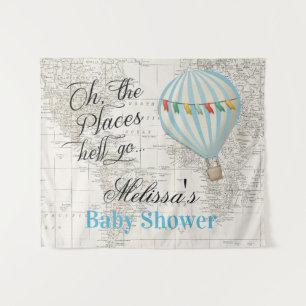 Tenture Fond de toile de fond pour Baby Shower garçon avec