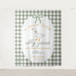 Tenture Fond de toile de fond pour baby shower Silly Goose