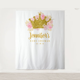 Tenture Fond de toile de fond pour la fête de bébé princes