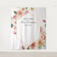 Fond de toile de fond pour la future Mme Blush Flo