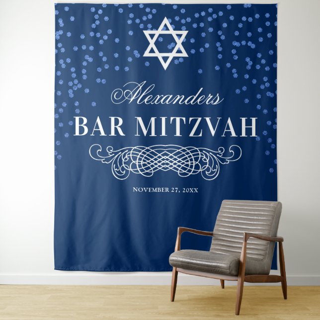 Tenture Fond de toile de fond pour photo de Bar Mitzvah (En situation)