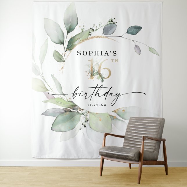 Tenture Fond de toile de fond pour un anniversaire Sweet 1 (En situation)