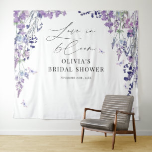 Tenture Fond de toile de mariage champêtre de fleurs sauva
