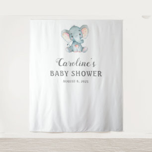 Tenture Fond de toilette bébé éléphant, Accessoire de phot