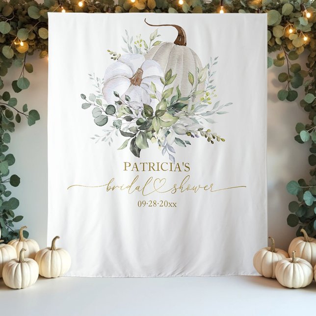 Tenture Fond de toilette de mariage d'automne citrouille v (Créateur téléchargé)