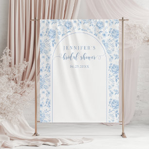 Tenture Fond de toilette de mariage floral en porcelaine b