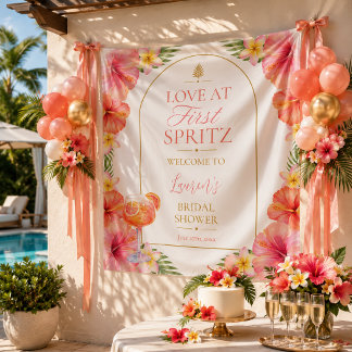 Tenture Fond de toilette de mariage tropical