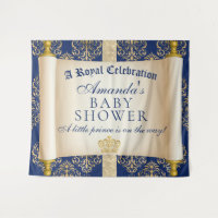 Fond de toilette élégant pour Prince Baby Shower