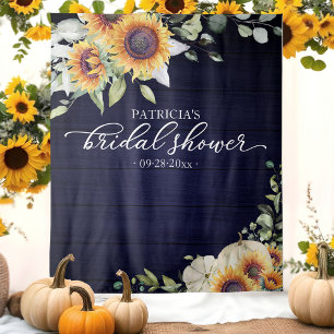Tenture Fond de Tour de Mariage Automnal avec Tournesols e