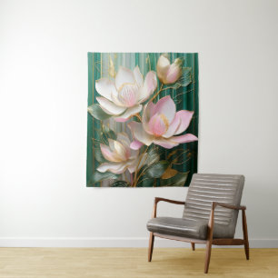Tenture Fond d'écran en fleurs Art Magnolia Japonais