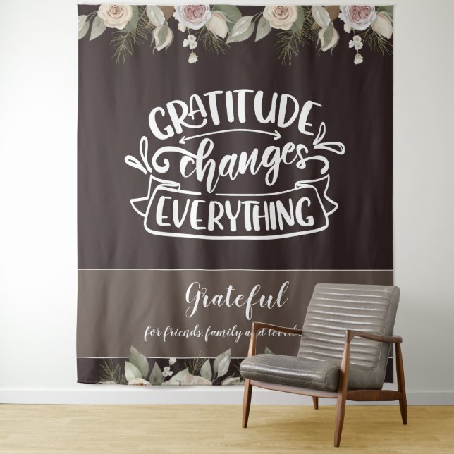 Tenture Fond d'écran photo moderne « La gratitude change t (En situation)