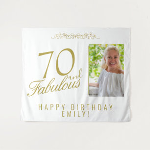 Tenture Fond élégant pour photo d'anniversaire 70 ans et f