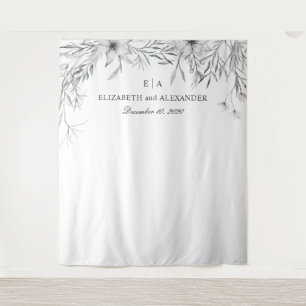 Tenture Fond floral aquarelle. Fond de mariage