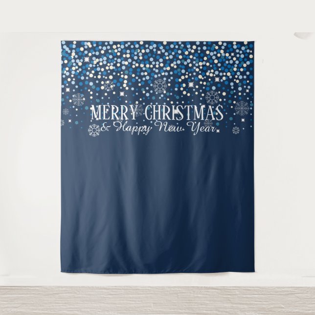 Tenture Fond Joyeux Noël et Bonne Année (Devant)