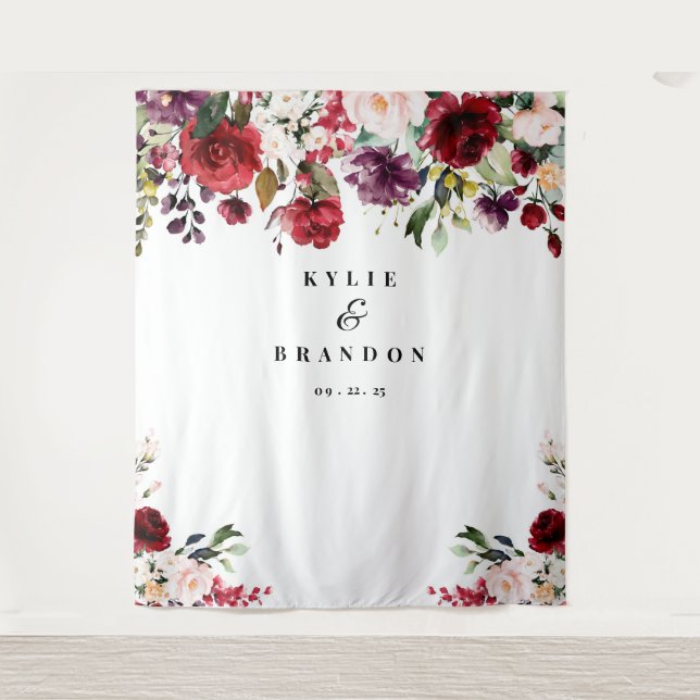 Tenture Fond mariage, Photo Prop, Photo Booth (Devant)