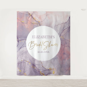 Tenture Fond moderne de douche de mariage violet et rose e