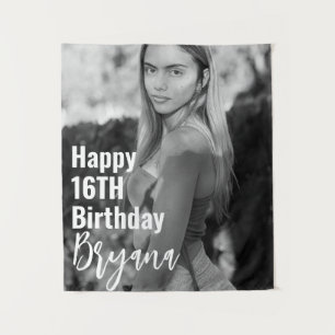 Tenture Fond personnalisé pour fête avec photo et image pe