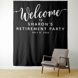Tenture Fond personnalisé pour photobooth de fête de retra
