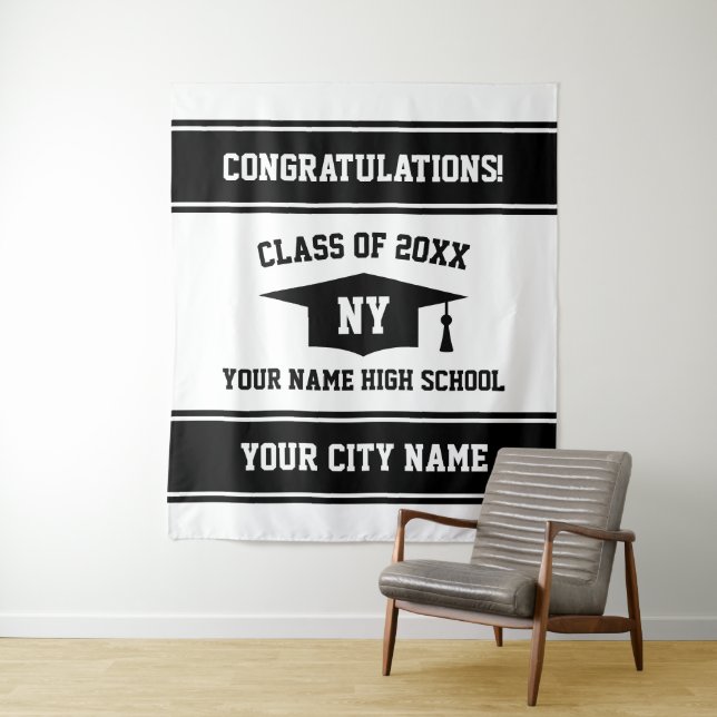 Tenture Fond personnalisé pour photomaton de fête de remis (En situation)