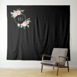 Tenture Fond photo flou noir Mariage