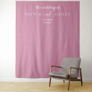 Tenture Fond photo minimaliste Mariage rose moderne